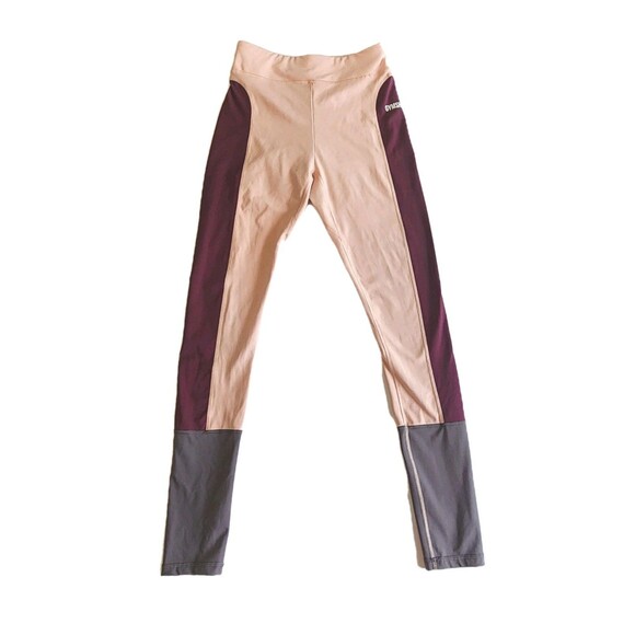 Gymshark Pants - Gymshark Illusion Leggings - Pink Colorblock, Women's Medium - Sculpting & Trend